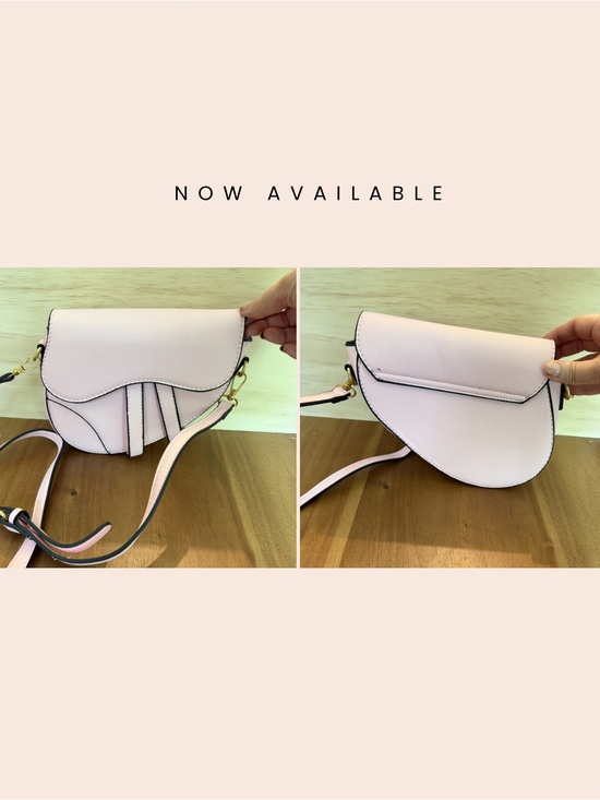 Handbags - Soft Pink Saddle Crossbody Bag